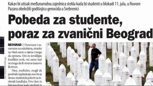 BLOKADERSKE NOVINE PORUČUJU: Naše zajedničko obeležavanje genocida koji su počinili Srbi biće pobeda blokadera, i poraz Srbije BLOKADERSKE NOVINE PORUČUJU: Naše zajedničko obeležavanje genocida koji su počinili Srbi biće pobeda blokadera, i poraz Srbije