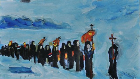 МОЋ СРПСКИХ ЛИТИЈА У СЛИКАМА: Николу Бркановића надахнула побуна верујућег народа против неразумног закона црногорске власти (ФОТО) МОЋ СРПСКИХ ЛИТИЈА У СЛИКАМА: Николу Бркановића надахнула побуна верујућег народа против неразумног закона црногорске власти (ФОТО)