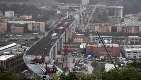 ПОСЛЕ ДВЕ ГОДИНЕ: Нови мост у Ђенови биће отворен почетком августа ПОСЛЕ ДВЕ ГОДИНЕ: Нови мост у Ђенови биће отворен почетком августа
