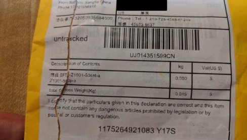 MISTERIOZNA POŠILJKA: LJudima širom sveta na kućnu adresu paket sa semenjem IZ KINE MISTERIOZNA POŠILJKA: LJudima širom sveta na kućnu adresu paket sa semenjem IZ KINE