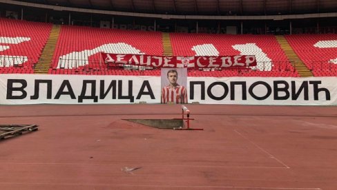 NISU ZABORAVILI LEGENDU: Navijači Zvezde se oprostili od Vladice Popovića NISU ZABORAVILI LEGENDU: Navijači Zvezde se oprostili od Vladice Popovića