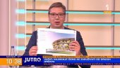 ВУЧИЋ УЖИВО ПОКАЗАО СЛИКУ НОВОГ НАЦИОНАЛНОГ СТАДИОНА: Ево како ће изгледати српски Вембли