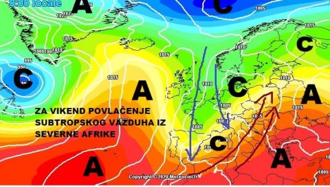 СТИЖЕ ВРЕО ВАЗДУХ ИЗ АФРИКЕ: За викенд најтоплији дан у 2020. години! Температура скаче СТИЖЕ ВРЕО ВАЗДУХ ИЗ АФРИКЕ: За викенд најтоплији дан у 2020. години! Температура скаче