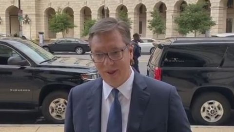ВУЧИЋ ПОСЛАО ПОРУКУ ПРЕД САСТАНАК У БЕЛОЈ КУЋИ: Погледајте шта је рекао (ВИДЕО) ВУЧИЋ ПОСЛАО ПОРУКУ ПРЕД САСТАНАК У БЕЛОЈ КУЋИ: Погледајте шта је рекао (ВИДЕО)