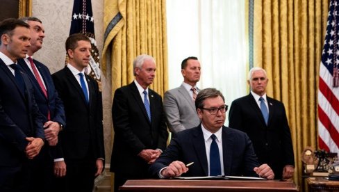 POZDRAVLJAMO PREDSEDNIKA VUČIĆA NA NJEGOVOJ HRABROSTI: Američki Savet za nacionalnu bezbednost o pregovorima u Vašingtonu POZDRAVLJAMO PREDSEDNIKA VUČIĆA NA NJEGOVOJ HRABROSTI: Američki Savet za nacionalnu bezbednost o pregovorima u Vašingtonu