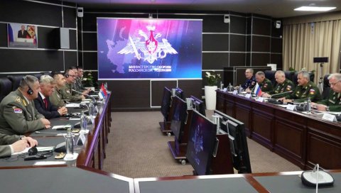 САСТАНАК ВУЛИНА И ШОЈГУА У МОСКВИ: Наша сарадња је на највишем историјском нивоу и никада није била садржајнија САСТАНАК ВУЛИНА И ШОЈГУА У МОСКВИ: Наша сарадња је на највишем историјском нивоу и никада није била садржајнија