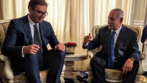 ПРЕДСЕДНИК ВУЧИЋ РАЗГОВАРАО СА НЕТАЊАХУОМ: Потврђено пријатељство Србије и Израела ПРЕДСЕДНИК ВУЧИЋ РАЗГОВАРАО СА НЕТАЊАХУОМ: Потврђено пријатељство Србије и Израела