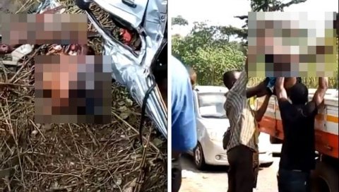 ПОТРЕСНИ ВИДЕО ИЗ ГАНЕ: Само су хтели да играју фудбал, тела деце извлачена из олупине комбија ПОТРЕСНИ ВИДЕО ИЗ ГАНЕ: Само су хтели да играју фудбал, тела деце извлачена из олупине комбија