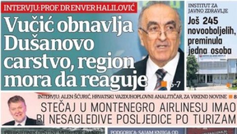 МИЛОВИ МЕДИЈИ: Вучић обнавља Душаново царство, регион мора да реагује МИЛОВИ МЕДИЈИ: Вучић обнавља Душаново царство, регион мора да реагује