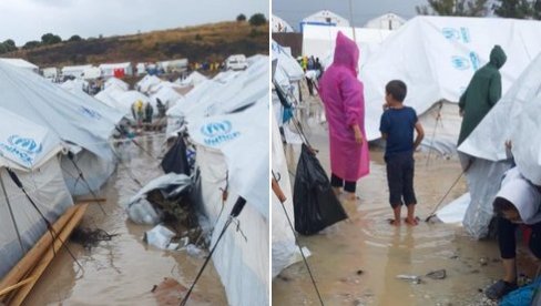 VATRA, VODA I KORONA: Ponovo poplavljen centar za migrante na Lezbosu (FOTO/VIDEO) VATRA, VODA I KORONA: Ponovo poplavljen centar za migrante na Lezbosu (FOTO/VIDEO)