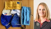 MAJINA KOLEKCIJA MASKI: Portparolka EU na putu sakupljala zaštitna sredstva MAJINA KOLEKCIJA MASKI: Portparolka EU na putu sakupljala zaštitna sredstva