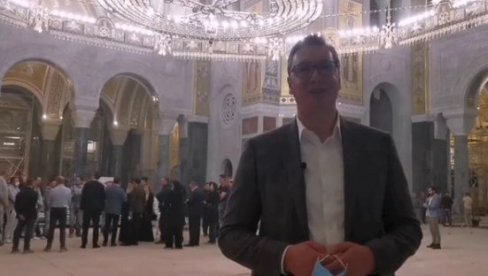 ОВО ЋЕ БИТИ АЈА СОФИЈА! Председник се обратио грађанима из Храма Светог Саве: За ово не постоје речи! (ФОТО/ВИДЕО) ОВО ЋЕ БИТИ АЈА СОФИЈА! Председник се обратио грађанима из Храма Светог Саве: За ово не постоје речи! (ФОТО/ВИДЕО)
