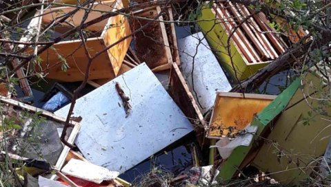 КОШНИЦЕ БАЦИЛИ У РЕКУ: У Равном Селу код Врбаса уништено 11 пчелињих друштава КОШНИЦЕ БАЦИЛИ У РЕКУ: У Равном Селу код Врбаса уништено 11 пчелињих друштава