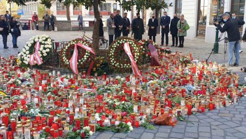 БОРБА ПРОТИВ ГОВОРА МРЖЊЕ: Полагање венца на месту терористичког напада у центру Беча БОРБА ПРОТИВ ГОВОРА МРЖЊЕ: Полагање венца на месту терористичког напада у центру Беча