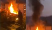 STRAVIČAN POŽAR U TRSTENIKU: Gori potkrovlje zgrade, četiri ekipe su na terenu (VIDEO) STRAVIČAN POŽAR U TRSTENIKU: Gori potkrovlje zgrade, četiri ekipe su na terenu (VIDEO)