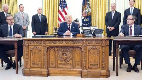 РУШЕ СПОРАЗУМ ДА БИ ОВЕРИЛИ ОТИМАЊЕ КиМ: Шта се крије иза позива Приштине и ЕУ да нова администрација САД поништи договор из Вашингтона РУШЕ СПОРАЗУМ ДА БИ ОВЕРИЛИ ОТИМАЊЕ КиМ: Шта се крије иза позива Приштине и ЕУ да нова администрација САД поништи договор из Вашингтона