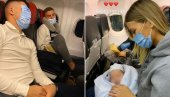 PRVI LET SA ALEKSEJEM: Sofija Milošević i Luka Jović stigli u Beograd PRVI LET SA ALEKSEJEM: Sofija Milošević i Luka Jović stigli u Beograd