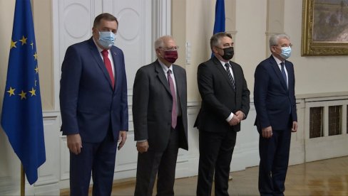 ВАЖАН ДОГОВОР ОКО ПУТА У ЕУ: Чланови Председништва БиХ, заједно са Борељом, обележили 25 година од потписивања Дејтона ВАЖАН ДОГОВОР ОКО ПУТА У ЕУ: Чланови Председништва БиХ, заједно са Борељом, обележили 25 година од потписивања Дејтона