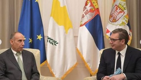 „КИПАР ИСКРЕН ПРИЈАТЕЉ“: Вучић примио у опроштајну посету амбасадора Елијадиса „КИПАР ИСКРЕН ПРИЈАТЕЉ“: Вучић примио у опроштајну посету амбасадора Елијадиса