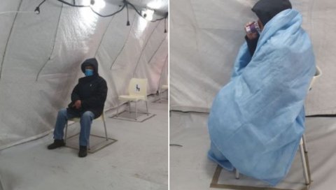 РАСПАД ХРВАТСКОГ ЗДРАВСТВА: Пацијент са упалом плућа чека 9 сати у леденом шатору (ФОТО) РАСПАД ХРВАТСКОГ ЗДРАВСТВА: Пацијент са упалом плућа чека 9 сати у леденом шатору (ФОТО)