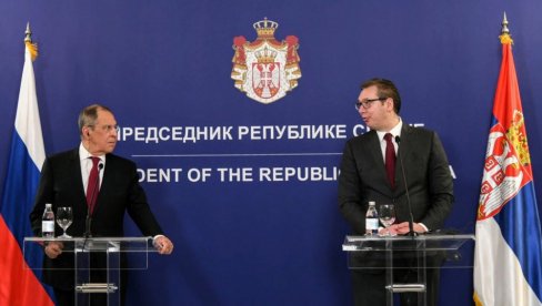 TEME RAZGOVORA BILE SU I NAJAVLJENE SANKCIJE NIS-u Predsednik Vučić razgovarao sa Sergejom Lavrovim (FOTO) TEME RAZGOVORA BILE SU I NAJAVLJENE SANKCIJE NIS-u Predsednik Vučić razgovarao sa Sergejom Lavrovim (FOTO)