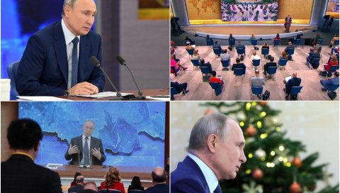 ВИШЕ ОД 4 САТА ПУТИНОВЕ ГОДИШЊЕ КОНФЕРЕНЦИЈЕ: Нисам још одлучио хоћу ли се кандидовати - свет води трку у наоружању (ФОТО/ВИДЕО) ВИШЕ ОД 4 САТА ПУТИНОВЕ ГОДИШЊЕ КОНФЕРЕНЦИЈЕ: Нисам још одлучио хоћу ли се кандидовати - свет води трку у наоружању (ФОТО/ВИДЕО)