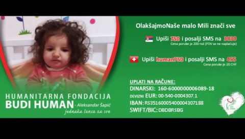 ЛАВОВСКА БОРБА МАЛЕ МИЛЕ: Две операције за две године, помозимо јој да прохода! ЛАВОВСКА БОРБА МАЛЕ МИЛЕ: Две операције за две године, помозимо јој да прохода!