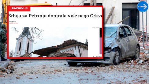 SRBIJA ZA PETRINJU DALA VIŠE NEGO KATOLIČKA CRKVA: Hrvatski mediji bruje o pomoći Beograda, nižu se besni komentari SRBIJA ZA PETRINJU DALA VIŠE NEGO KATOLIČKA CRKVA: Hrvatski mediji bruje o pomoći Beograda, nižu se besni komentari