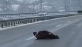 ШОК НА МИЛОШУ ВЕЛИКОМ: Мушкарац лежи насред пута док аутомобили јуре око њега (ВИДЕО) ШОК НА МИЛОШУ ВЕЛИКОМ: Мушкарац лежи насред пута док аутомобили јуре око њега (ВИДЕО)