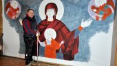БОГОРОДИЦА ИДЕ У ПЕНСИЛВАНИЈУ: Иконописац Бранислав Шавија осликава цркве широм света (ФОТО)