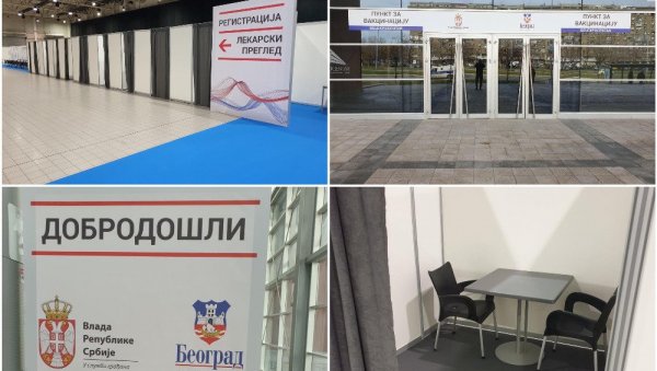 ТРЕЋИ ПУНКТ ЗА ВАКЦИНАЦИЈУ СПРЕМАН ДА ПРИМИ ЛЕКАРЕ И СЕСТРЕ: Град Београд уредио пункт за само неколико дана (ФОТО) ТРЕЋИ ПУНКТ ЗА ВАКЦИНАЦИЈУ СПРЕМАН ДА ПРИМИ ЛЕКАРЕ И СЕСТРЕ: Град Београд уредио пункт за само неколико дана (ФОТО)
