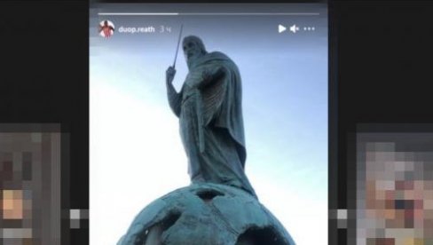 ZVEZDIN SUDANAC IMPRESIONIRAN SPOMENIKOM: Rit pravio Instagram stori sa Nemanjom (FOTO) ZVEZDIN SUDANAC IMPRESIONIRAN SPOMENIKOM: Rit pravio Instagram stori sa Nemanjom (FOTO)