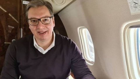 ПРЕДСЕДНИК ОБЈАВИО ФОТОГРАФИЈУ ИЗ АВИОНА: На путу за Париз - Очекују нас важни разговори за Србију! (ФОТО) ПРЕДСЕДНИК ОБЈАВИО ФОТОГРАФИЈУ ИЗ АВИОНА: На путу за Париз - Очекују нас важни разговори за Србију! (ФОТО)