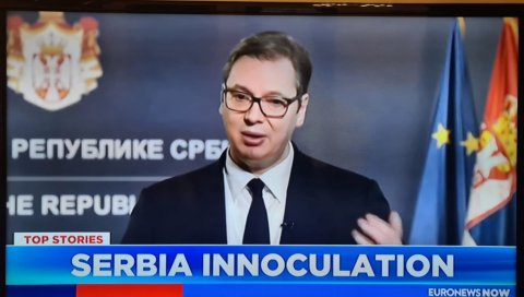 СРБИЈА ГЛАВНА ВЕСТ НА ЕУРОЊУЗУ: Вучић открио разлог великог успеха вакцинације у нашој земљи СРБИЈА ГЛАВНА ВЕСТ НА ЕУРОЊУЗУ: Вучић открио разлог великог успеха вакцинације у нашој земљи