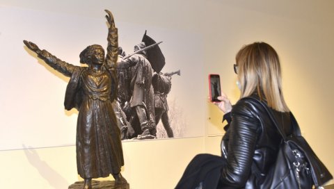 СВЕТЛОСТ СЛОБОДЕ: Отворена изложба дела вајара Сретена Стојановића у Народом музеју СВЕТЛОСТ СЛОБОДЕ: Отворена изложба дела вајара Сретена Стојановића у Народом музеју