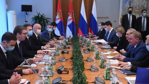 ВУЧИЋ СЕ САСТАО СА ЈУРИЈЕМ БОРИСОВИМ: Председник Србије разговарао са Путиновим најближим сарадником (ФОТО) ВУЧИЋ СЕ САСТАО СА ЈУРИЈЕМ БОРИСОВИМ: Председник Србије разговарао са Путиновим најближим сарадником (ФОТО)