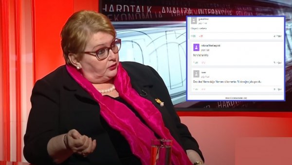 БОЉЕ НАБАВИТИ ВИЉУШКАР ЗА ТЕБЕ! Народ осуо паљбу у коментарима по Бисери Турковић због срамне изјаве о вакцинама из Србије (ФОТО) БОЉЕ НАБАВИТИ ВИЉУШКАР ЗА ТЕБЕ! Народ осуо паљбу у коментарима по Бисери Турковић због срамне изјаве о вакцинама из Србије (ФОТО)