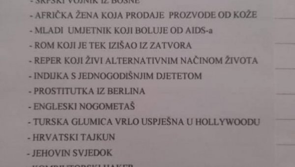 ДА ЛИ БИСТЕ РАДИЈЕ СЕДЕЛИ ПОРЕД СРБИНА, ИЛИ РОМА ИЗАШЛОГ ИЗ ЗАТВОРА?! Скандалозан задатак дат ђацима на часу веронауке у Хрватској ДА ЛИ БИСТЕ РАДИЈЕ СЕДЕЛИ ПОРЕД СРБИНА, ИЛИ РОМА ИЗАШЛОГ ИЗ ЗАТВОРА?! Скандалозан задатак дат ђацима на часу веронауке у Хрватској