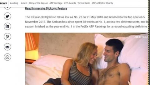 СКАНДАЛОЗАН ПОТЕЗ АТП-а: Новак и Јелена разголићени у кревету (ФОТО) СКАНДАЛОЗАН ПОТЕЗ АТП-а: Новак и Јелена разголићени у кревету (ФОТО)