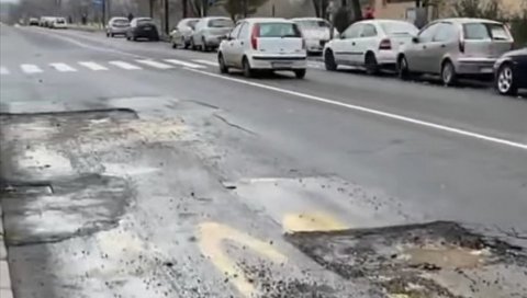 РУПЕ БУШЕ ГУМЕ: Оштећења на коловозу после зиме угрожавају безбедност саобраћаја РУПЕ БУШЕ ГУМЕ: Оштећења на коловозу после зиме угрожавају безбедност саобраћаја