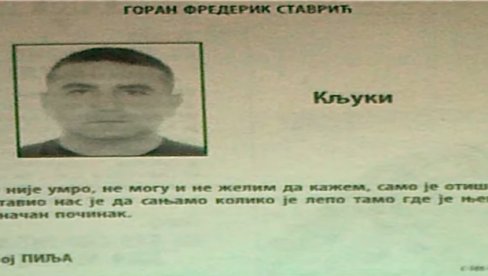 КО ЈЕ БИО ГОРАН СТАВРИЋ КЉУКИ: Бившег члана групе Маринка Магде пре седам година ликвидирали колумбијски босови (ВИДЕО) КО ЈЕ БИО ГОРАН СТАВРИЋ КЉУКИ: Бившег члана групе Маринка Магде пре седам година ликвидирали колумбијски босови (ВИДЕО)