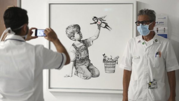 БЕНКСИЈЕВА СЛИКА УРАЂЕНА У ЧАСТ ЗДРАВСТВЕНИХ РАДНИКА ПРОДАТА ЗА РЕКОРДНУ ЦИФРУ: Гејм Чејнџер достигла вртоглаву вредност БЕНКСИЈЕВА СЛИКА УРАЂЕНА У ЧАСТ ЗДРАВСТВЕНИХ РАДНИКА ПРОДАТА ЗА РЕКОРДНУ ЦИФРУ: Гејм Чејнџер достигла вртоглаву вредност
