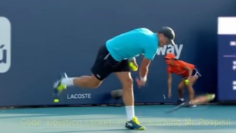 ĐOKOVIĆEV DRUGAR PRAVIO CIRKUS U MAJAMIJU: Kanađanin namerno gubio poene, psovao ATP, rekao da će da ih tuži, napao verbalno sudiju ĐOKOVIĆEV DRUGAR PRAVIO CIRKUS U MAJAMIJU: Kanađanin namerno gubio poene, psovao ATP, rekao da će da ih tuži, napao verbalno sudiju