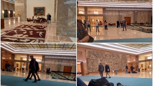 РАЗМАТРАЈУ СЕ МЕРЕ: Атмосфера у Палати Србија пре седнице Кризног штаба (ФОТО) РАЗМАТРАЈУ СЕ МЕРЕ: Атмосфера у Палати Србија пре седнице Кризног штаба (ФОТО)