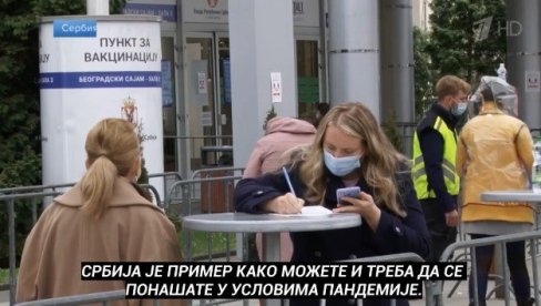 RUSKA TELEVIZIJA HVALI NAŠU ZEMLJU: Srbija primer ponašanja tokom pandemije! (VIDEO) RUSKA TELEVIZIJA HVALI NAŠU ZEMLJU: Srbija primer ponašanja tokom pandemije! (VIDEO)