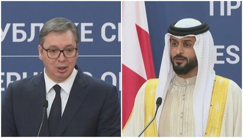 ВУЧИЋ НАКОН САСТАНКА СА ШЕИКОМ НАСЕРОМ: Бахреин у Србији има блиског пријатеља, ускоро потписивање важних споразума ВУЧИЋ НАКОН САСТАНКА СА ШЕИКОМ НАСЕРОМ: Бахреин у Србији има блиског пријатеља, ускоро потписивање важних споразума