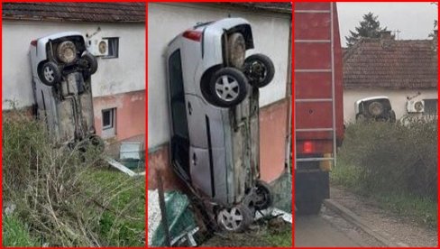 JEZIVI PRIZORI IZ GROCKE: Automobilom sleteo s puta i zakucao se u kuću JEZIVI PRIZORI IZ GROCKE: Automobilom sleteo s puta i zakucao se u kuću