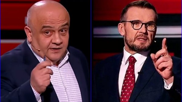 ЖЕСТОК СУКОБ У ТВ СТУДИЈУ: Брутално раскринкавање украјинске и америчке прогаганде о руској армији на граници (ВИДЕО) ЖЕСТОК СУКОБ У ТВ СТУДИЈУ: Брутално раскринкавање украјинске и америчке прогаганде о руској армији на граници (ВИДЕО)