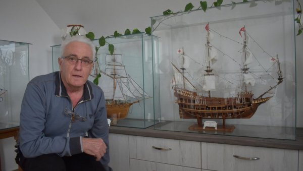 КАПЕТАН ФЛОТЕ БЕЗ МОРА И КОРМИЛА: Александар Влајков (69), инжењер грађевине из Кикинде, прави макете једрењака КАПЕТАН ФЛОТЕ БЕЗ МОРА И КОРМИЛА: Александар Влајков (69), инжењер грађевине из Кикинде, прави макете једрењака
