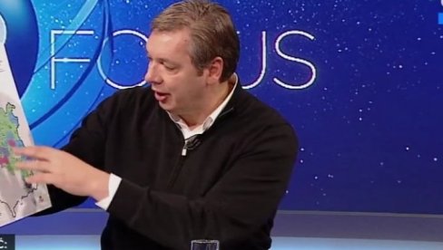 VUČIĆ POKAZAO MAPU: To će biti nova Srbija! VUČIĆ POKAZAO MAPU: To će biti nova Srbija!